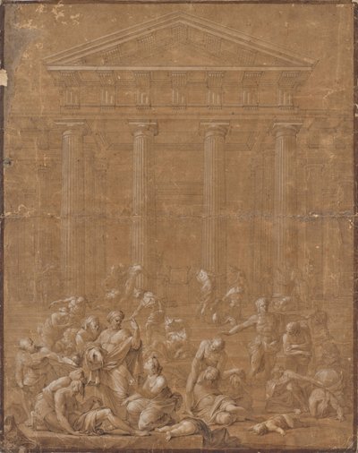 Escena del templo de Unbekannter Künstler