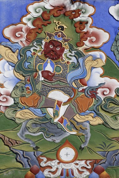 Templo de los Mil Budas. Congregación Dashang Kagyu Ling. Guardián del templo, La Boulaye, Francia de Unbekannt