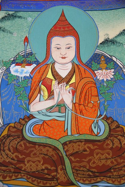 Templo de los Mil Budas. Congregación Dashang Kagyu Ling. Monje rezando, La Boulaye, Francia de Unbekannt