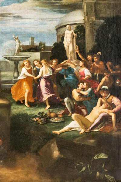 Tentación de San Jerónimo, detalle de 2384633, de autor emiliano desconocido (óleo sobre lienzo) de Unbekannter Künstler