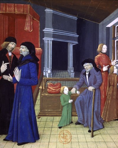 Las 4 edades del hombre: infancia, edad adulta, madurez, vejez de Unbekannter Künstler