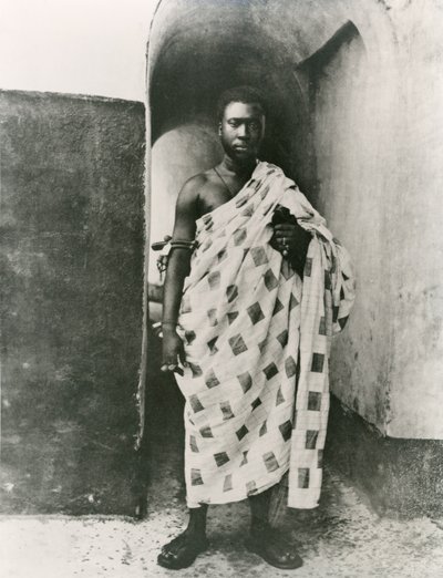 El rey Ashanti; Prempeh, principios del siglo XX (foto en blanco y negro) de Unbekannt