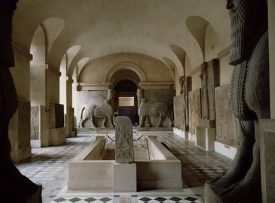 La sala asiria en el Louvre en París (foto) de Unbekannt