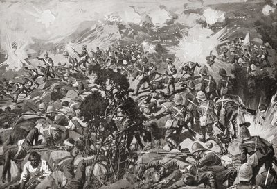 La batalla de Spion Kop, río Tugela, Natal, Sudáfrica, 23-24 de enero de 1900 durante la segunda guerra bóer de Unbekannt
