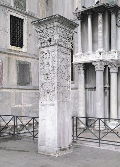 La Columna de Acri, en la Piazzetta de San Marcos, Venecia de Unbekannt