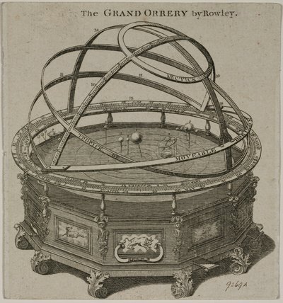 El Gran Orrery por Rowley, Londres de Unbekannt