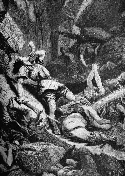 La Gran Batalla de Roncesvalles de Unbekannter Künstler
