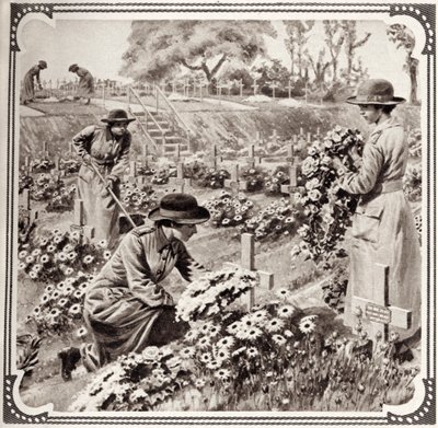 La heroica devoción de las mujeres durante la guerra de Unbekannter Künstler