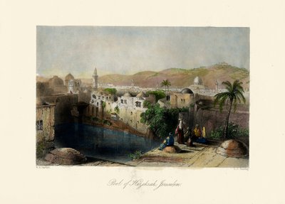 Tierra Santa - Estanque de Ezequías, Jerusalén. - La Biblia de Unbekannter Künstler