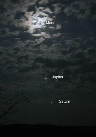 La Luna, Júpiter y Saturno, 2005 de Unbekannt