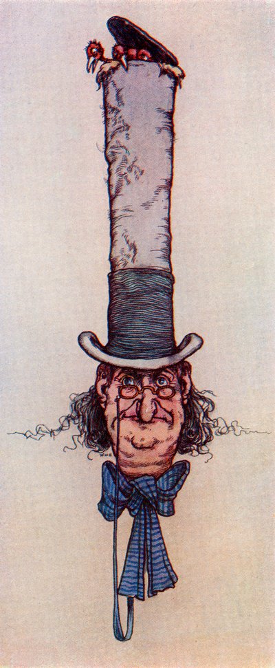 El nido. Del dibujo de W. Heath Robinson del libro Princess Marie-José