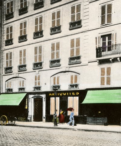 El edificio parisino (Francia) en el que murió en 1792 John Paul Jones (1749-1792), oficial de la marina escocesa y héroe de la Guerra de Independencia de Estados Unidos (1775-1783) - Colorisation d