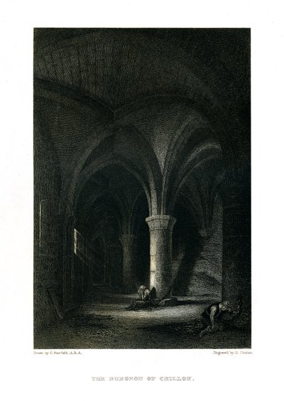 El prisionero de Chillon de Unbekannter Künstler