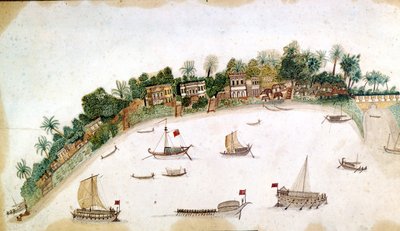 El río Hooghly, Calcuta de Unbekannt