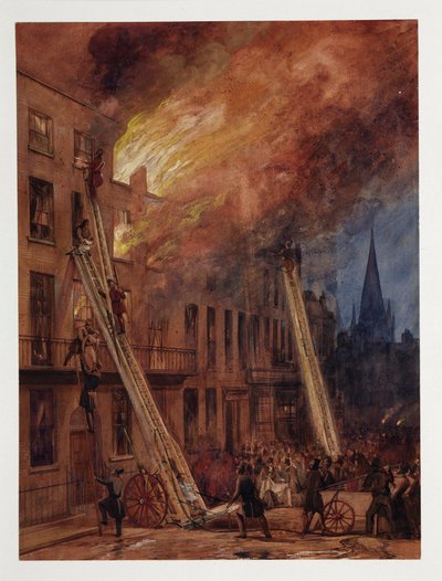 El escape de incendios de la Royal Society de Unbekannt