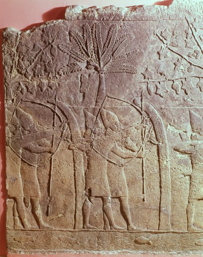 El asedio de Alammu por el ejército de Senaquerib (704-681 a.C.) (detalle) de Unbekannt