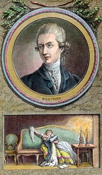 Las penas del joven Werther de Unbekannter Künstler