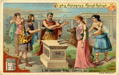 Las guerras de Troya: el sacrificio de Ifigenia de Unbekannter Künstler