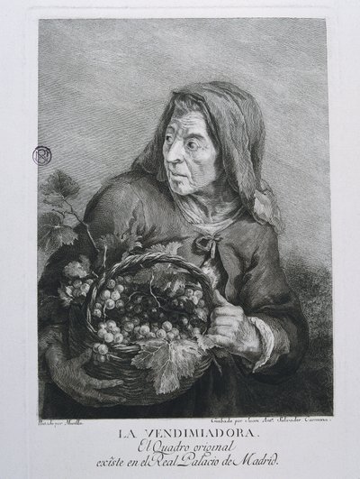 El Vintager, c.1770 (grabado) de Unbekannter Künstler
