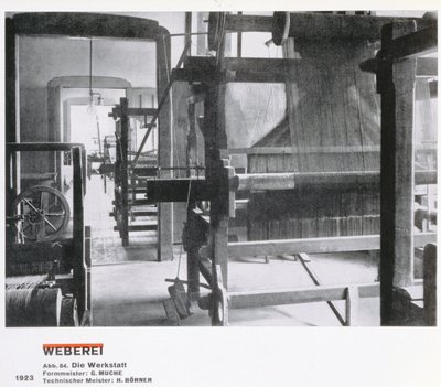 El Taller de Tejido, de los Talleres de la Bauhaus, Weimar de Unbekannt