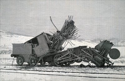 Las secuelas de un gran accidente de tren de Unbekannt