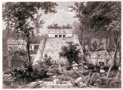 El castillo : ruinas del castillo maya de Tulum, Yucatán, México de Unbekannter Künstler