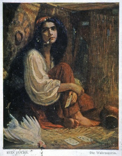 La adivina, principios del siglo XX (ilustración) de Unbekannter Künstler