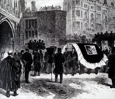 El funeral de Henry John Temple, 3er Vizconde Palmerston de Unbekannt