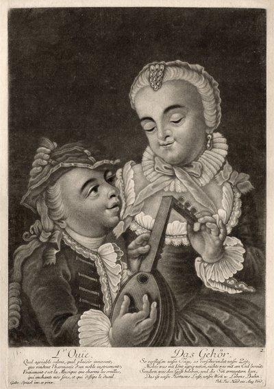 La audiencia, Augsburgo, c.1760 (grabado) de Unbekannter Künstler