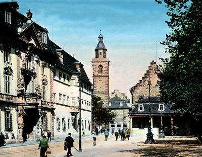 Las casas históricas de la ciudad de Erfurt de Unbekannter Künstler