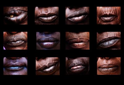 Las bocas que gritan en silencio, parte de una serie de imágenes de Darfur, las imágenes compuestas son muy fuertes y una nueva mirada sobre el genocidio, Sudán, África (foto) de Unbekannter Künstler