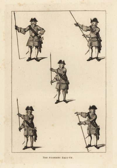 Ejercicios de saludo de pie de Unbekannt