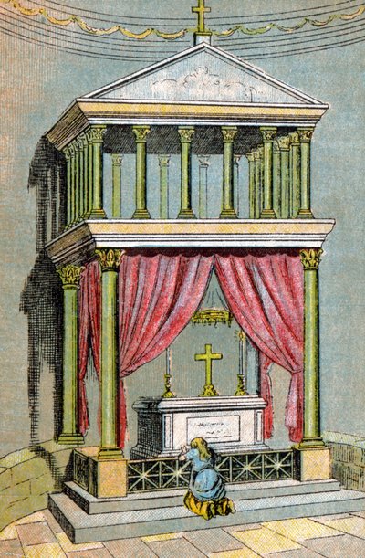 La tumba de San Martín, hacia 1900 (ilustración) de Unbekannter Künstler