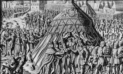 El tratado de Cambrai 10 de diciembre de Unbekannter Künstler