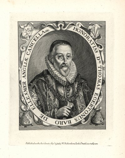 Thomas Egerton (1540-1617) de Unbekannter Künstler