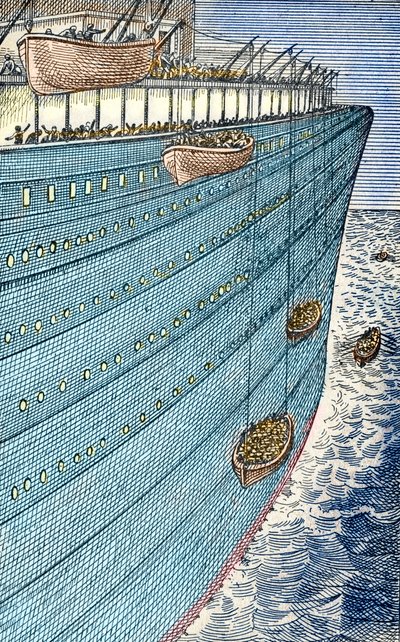 Catástrofe del Titanic, los barcos zarpan de Unbekannter Künstler
