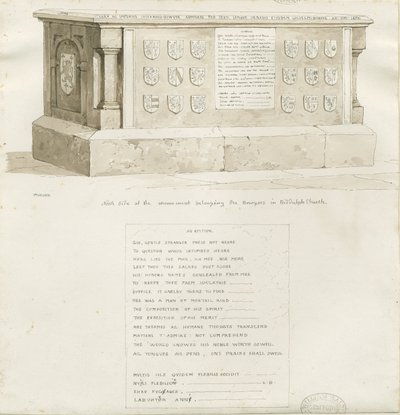Tumba en la Iglesia de Biddulph - William Bowyer de Unbekannt
