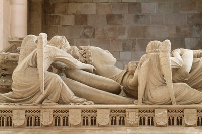Tumba de Inés de Castro (1320-1355), Monasterio de Alcobaça, Portugal de Benjamin Baud