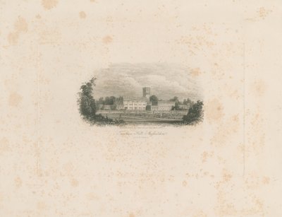 Trentham Hall: grabado en acero de Unbekannt