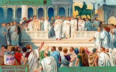 Tribuno en la República Romana: Proponiendo una ley. de Unbekannter Künstler