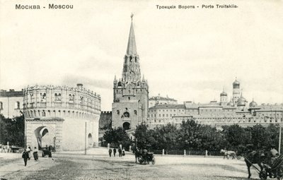 Troitskaia Bashnia (Puerta de la Trinidad), Moscú de Unbekannter Künstler