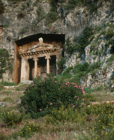 Turquía, Licia, Fethiye (Telmessos), Tumba de Amintas, siglo IV a.C. de William M. Timlin