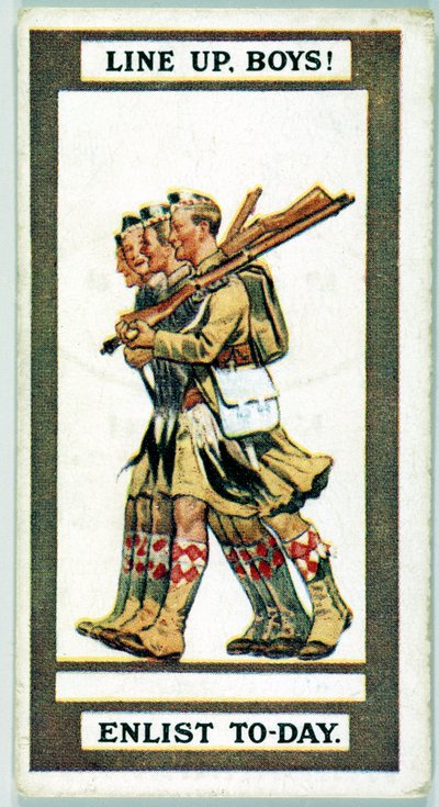 Reino Unido: Tarjetas de cigarrillos - Reclutamiento en la Primera Guerra Mundial de Unbekannt