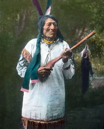 Estados Unidos de América, Retrato de un nativo americano Medicin Man,, C.1910 (foto) de Unbekannter Künstler