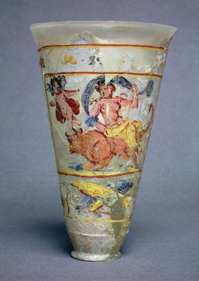 Jarrón con decoración pintada que representa a Europa y el Toro, romano de Unbekannt