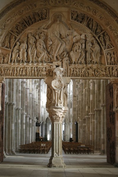 Puerta del nártex de la basílica de Vezelay, Vezelay, Francia de Unbekannt