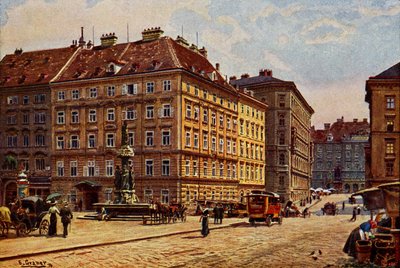Viena Freiung, principios del siglo XX (postal) de Unbekannter Künstler