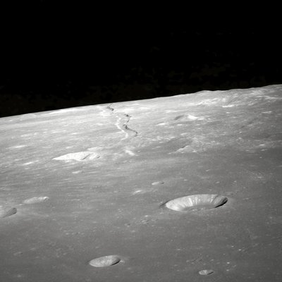 Vista de Rima Ariadaeus en la Luna de Unbekannter Künstler