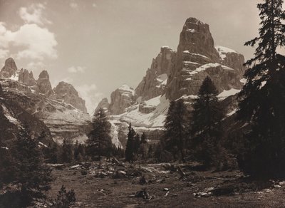 Vista de la tundra alpina Brenta Alta, en el Grupo de Brenta de Unbekannter Künstler