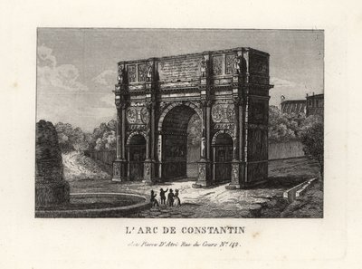 Vista del Arco de Constantino, Roma de Unbekannt